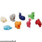 School Smart Animal Mix Pony Beads Bulk with Thread Plastic Assorted Colors